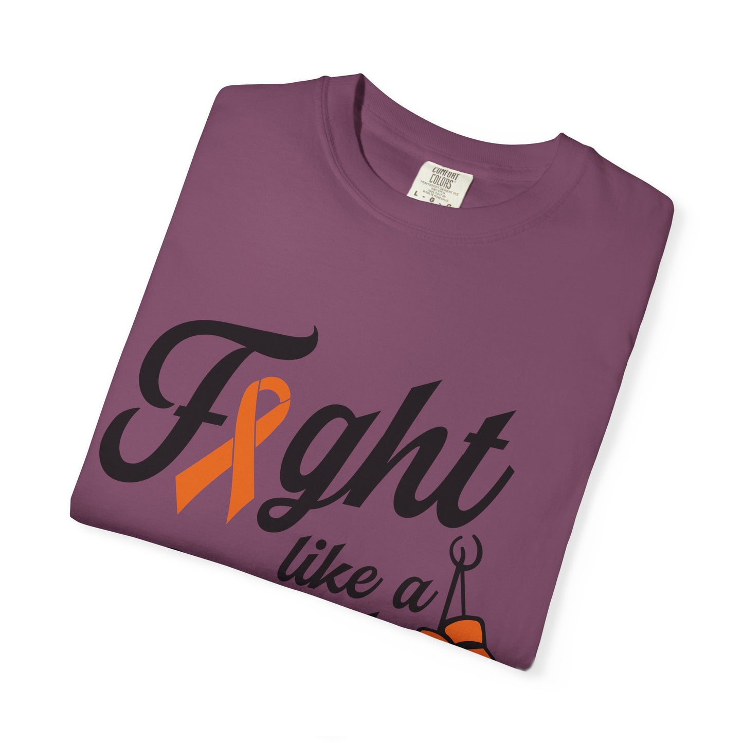 Fight Like a Girl Tee — Cancer Awareness Boxing Ribbon T-Shirt