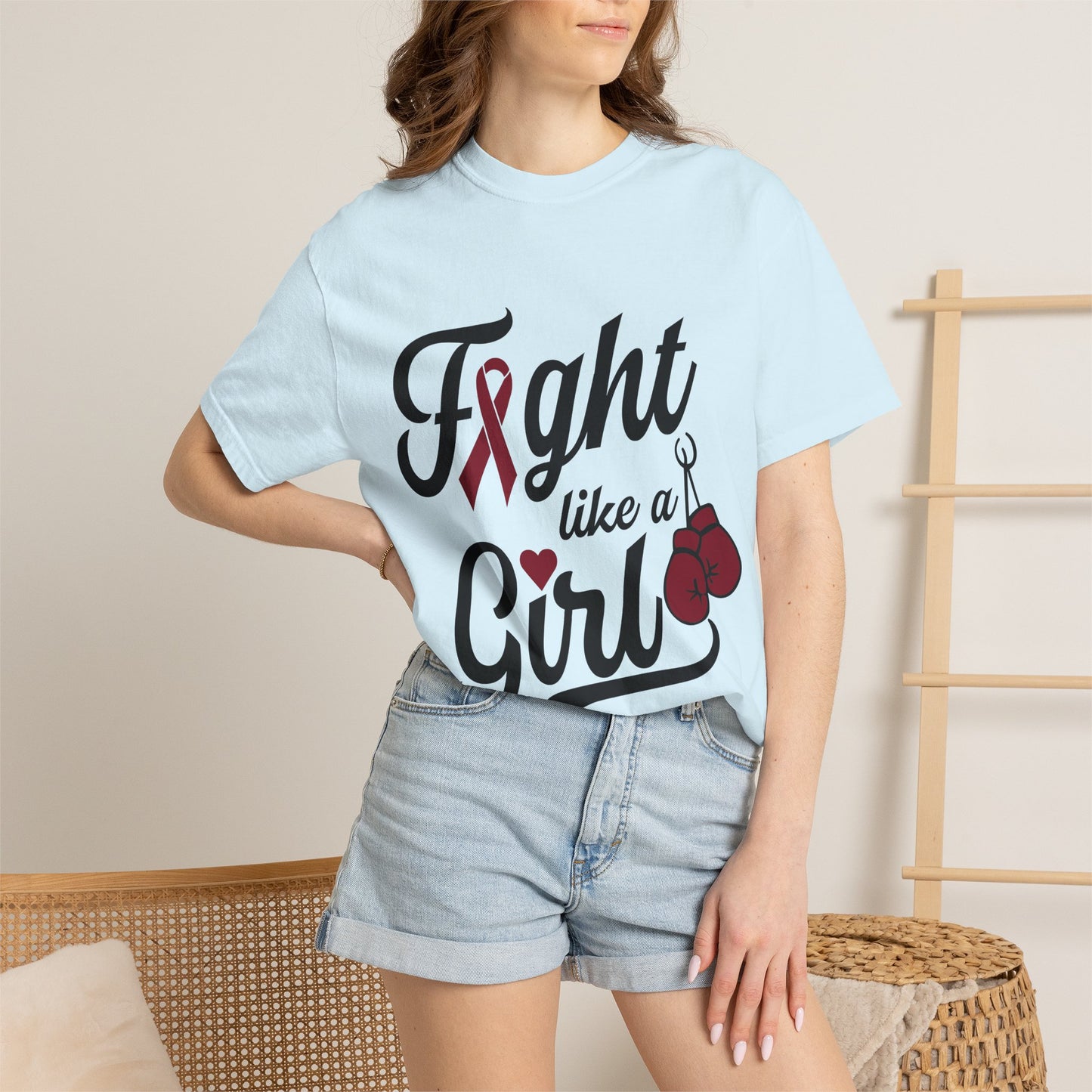 Fight Like a Girl T-Shirt — Multiple Myeloma Awareness