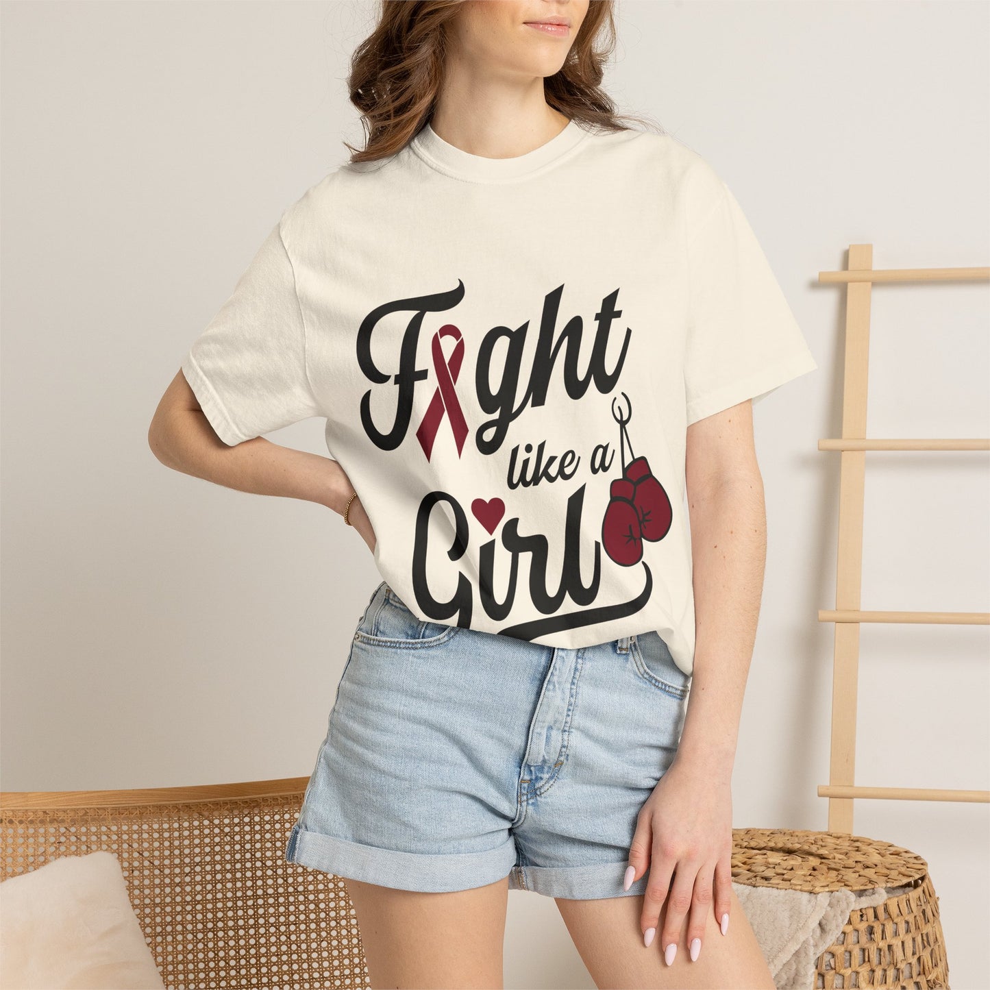 Fight Like a Girl T-Shirt — Multiple Myeloma Awareness