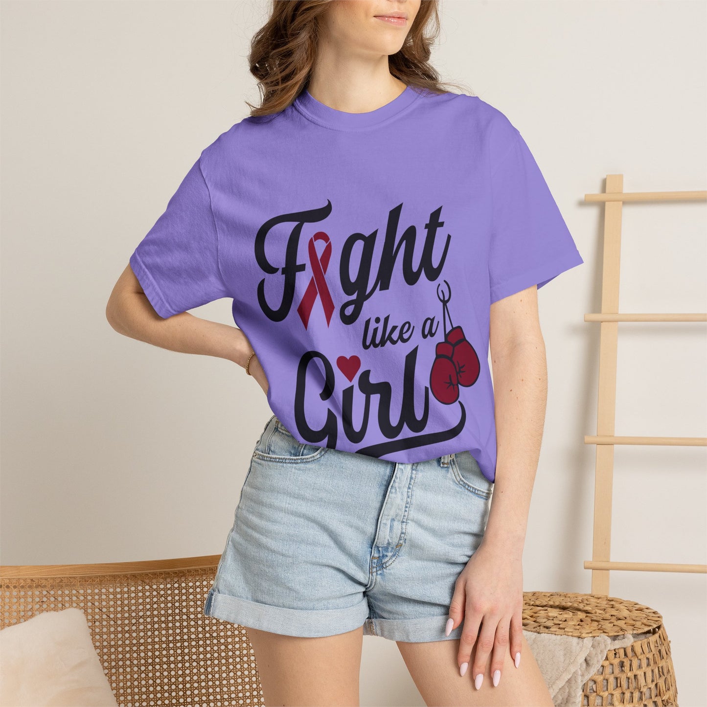 Fight Like a Girl T-Shirt — Multiple Myeloma Awareness