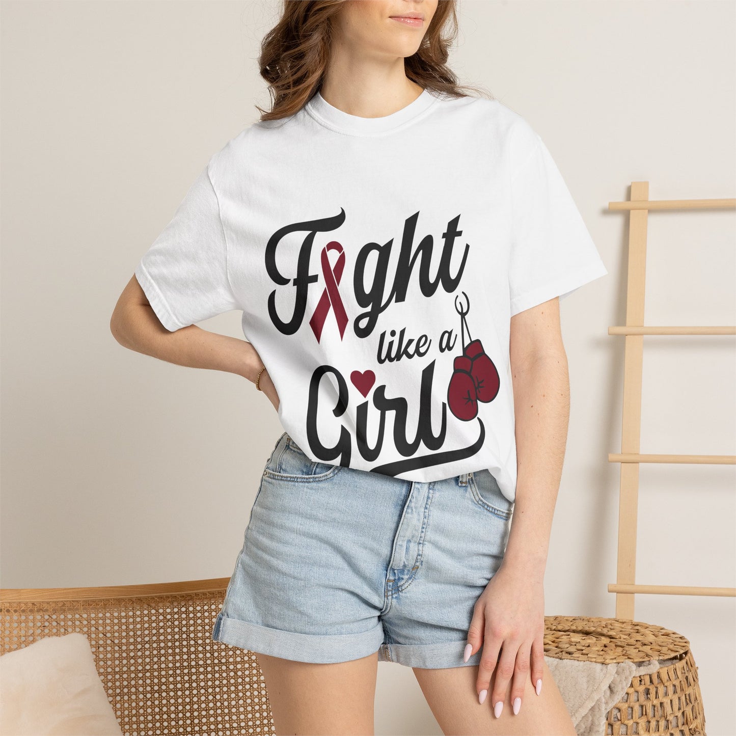 Fight Like a Girl T-Shirt — Multiple Myeloma Awareness