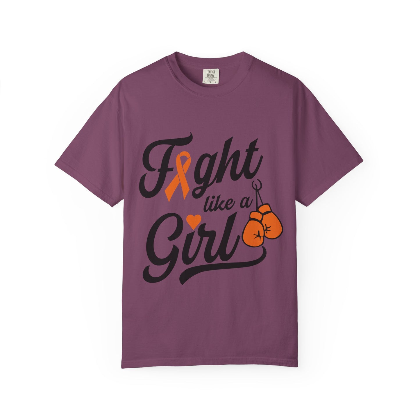 Fight Like a Girl Tee — Cancer Awareness Boxing Ribbon T-Shirt