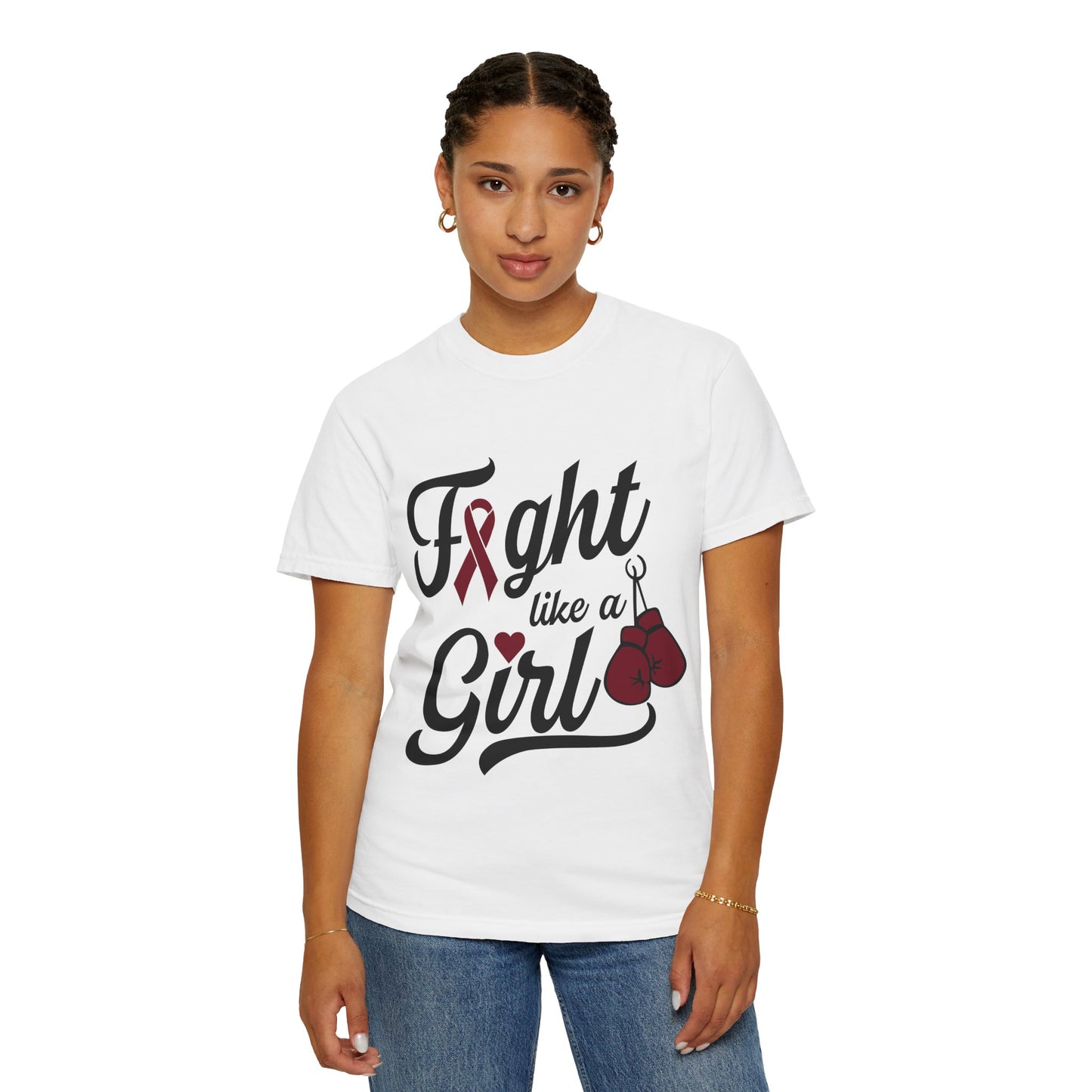 Fight Like a Girl T-Shirt — Multiple Myeloma Awareness
