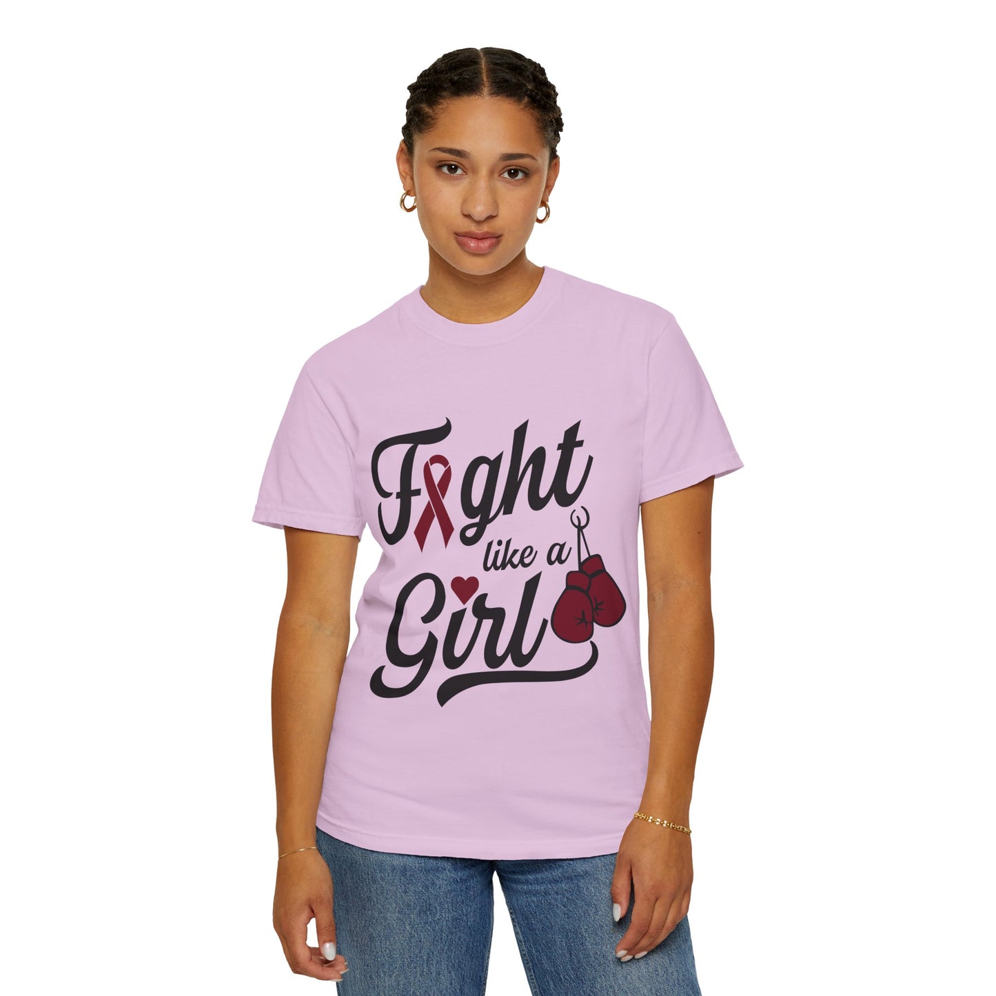 Fight Like a Girl T-Shirt — Multiple Myeloma Awareness