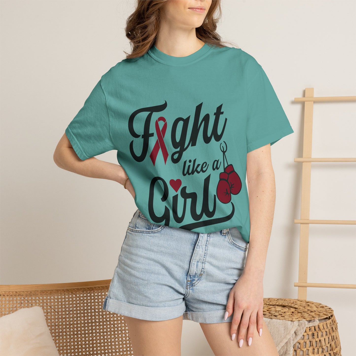 Fight Like a Girl T-Shirt — Multiple Myeloma Awareness