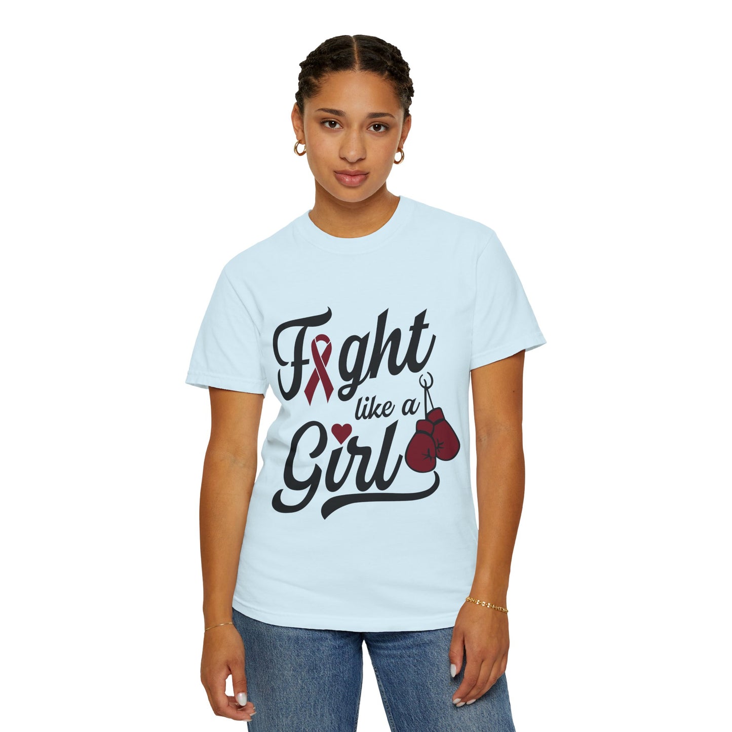 Fight Like a Girl T-Shirt — Multiple Myeloma Awareness
