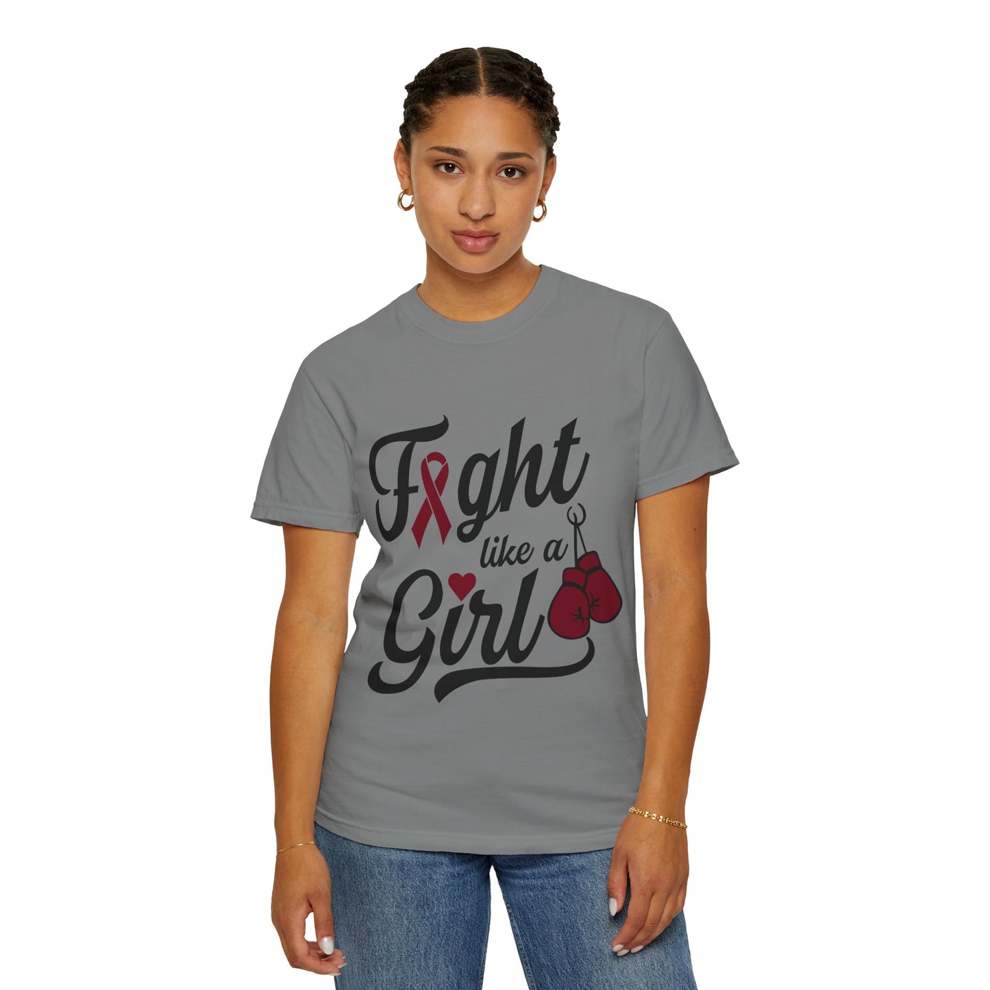 Fight Like a Girl T-Shirt — Multiple Myeloma Awareness