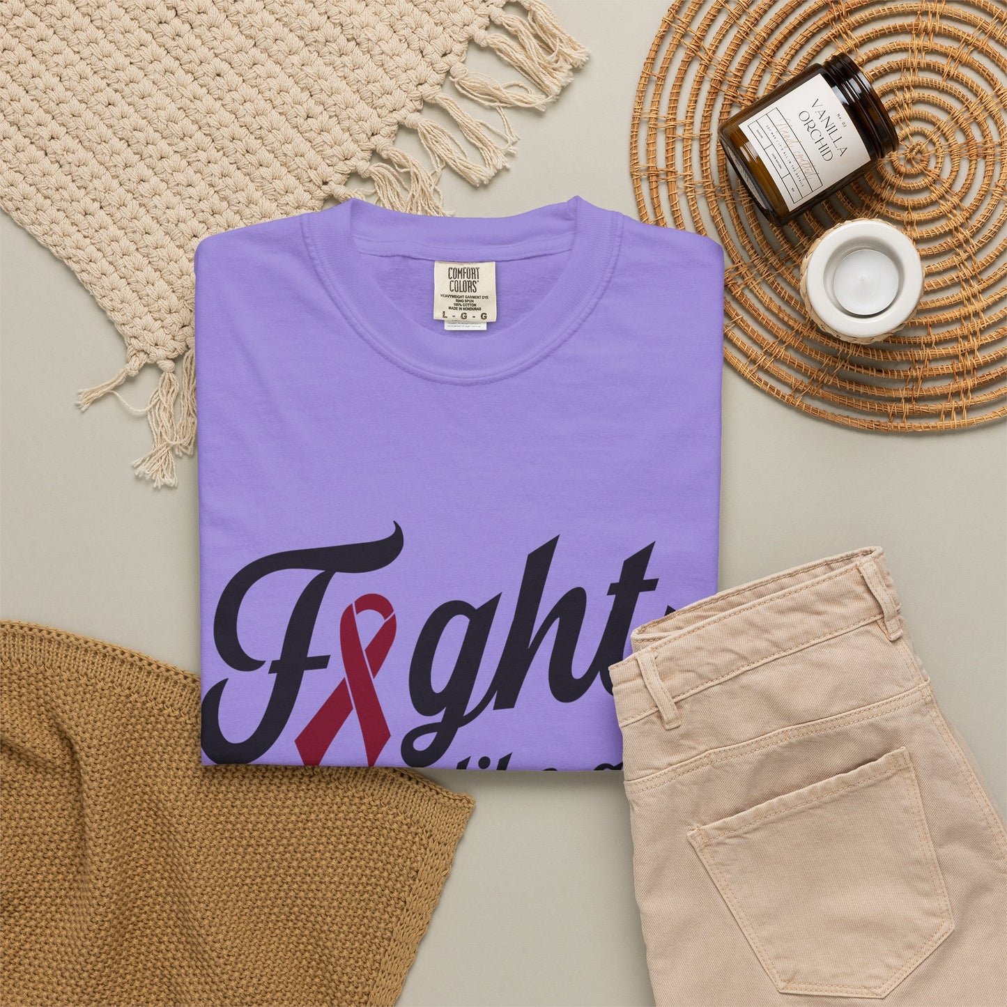 Fight Like a Girl T-Shirt — Multiple Myeloma Awareness
