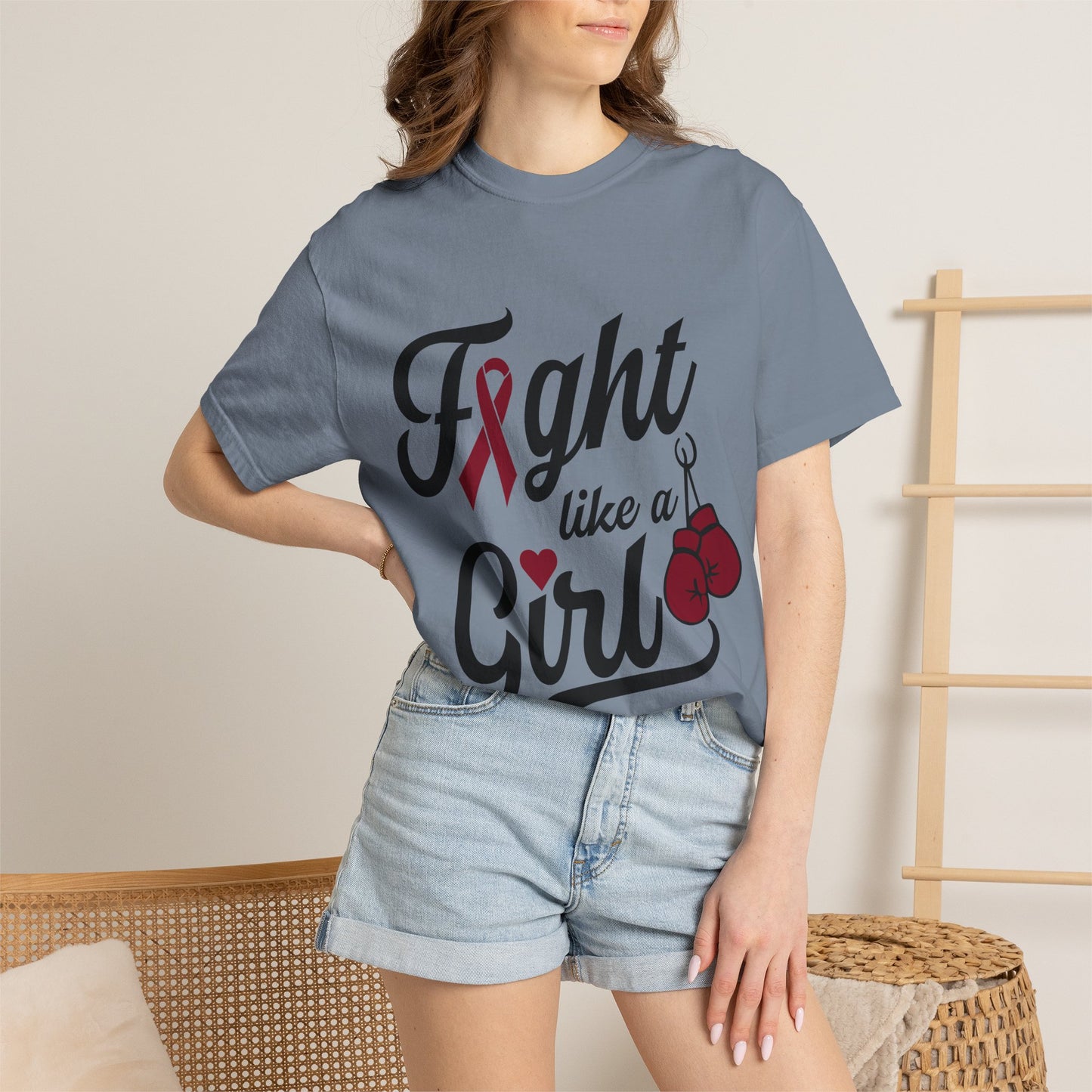 Fight Like a Girl T-Shirt — Multiple Myeloma Awareness