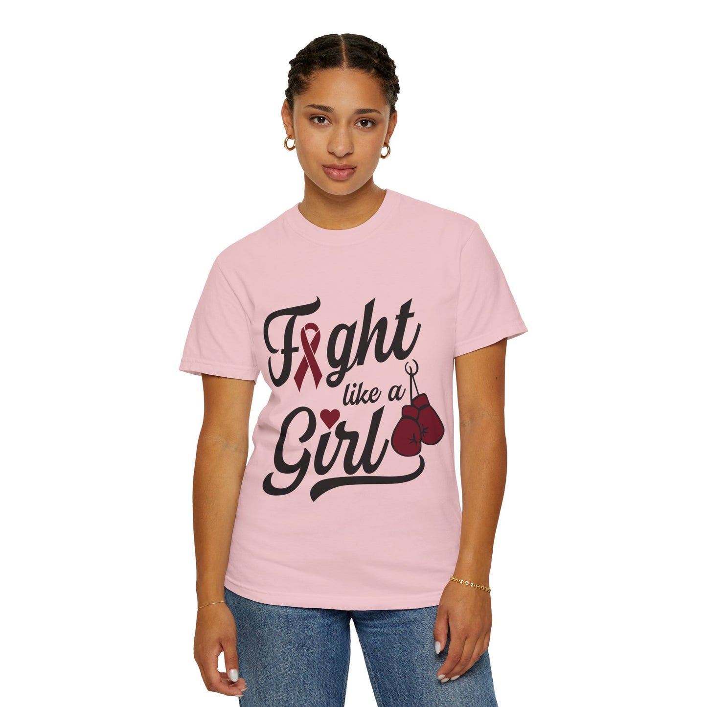 Fight Like a Girl T-Shirt — Multiple Myeloma Awareness