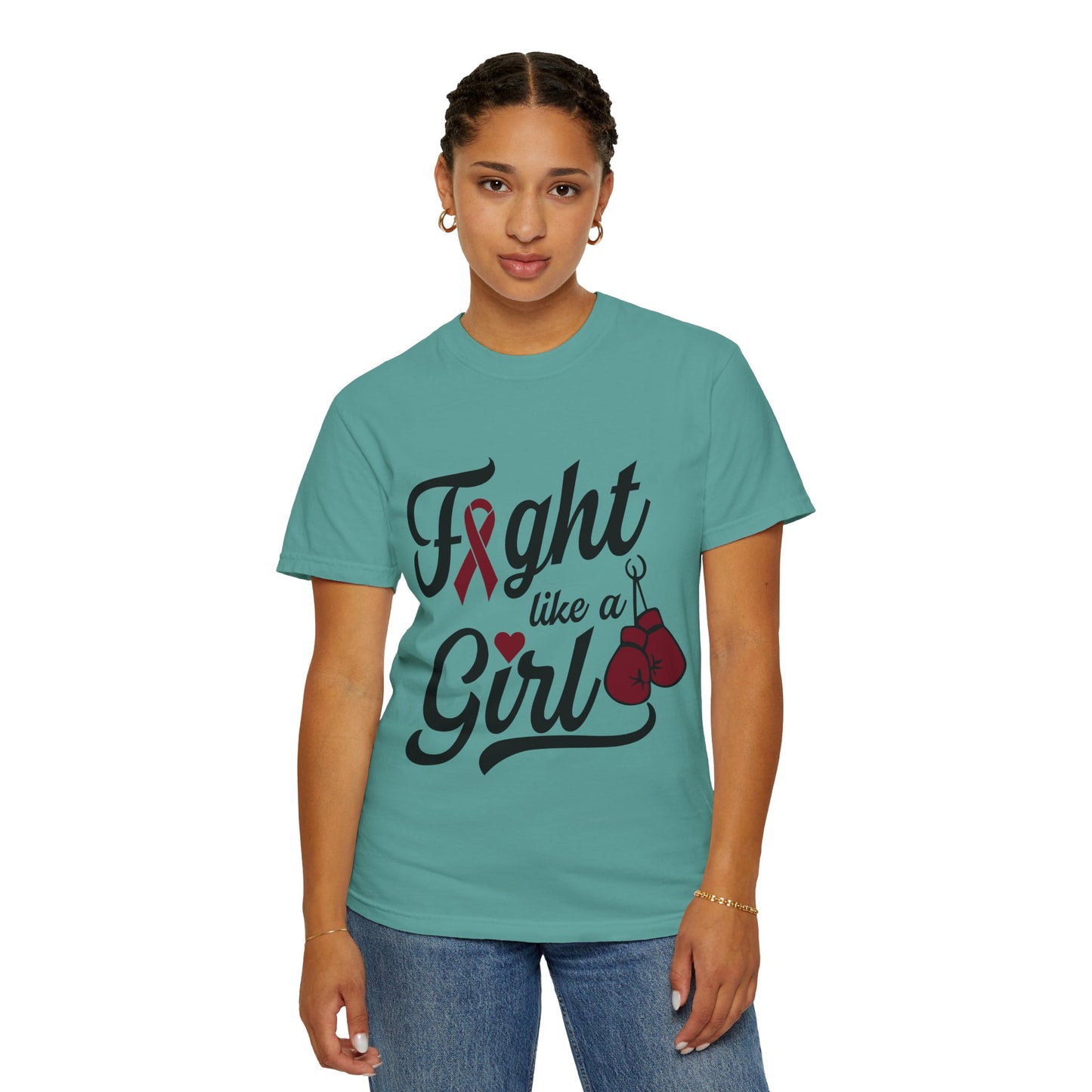 Fight Like a Girl T-Shirt — Multiple Myeloma Awareness