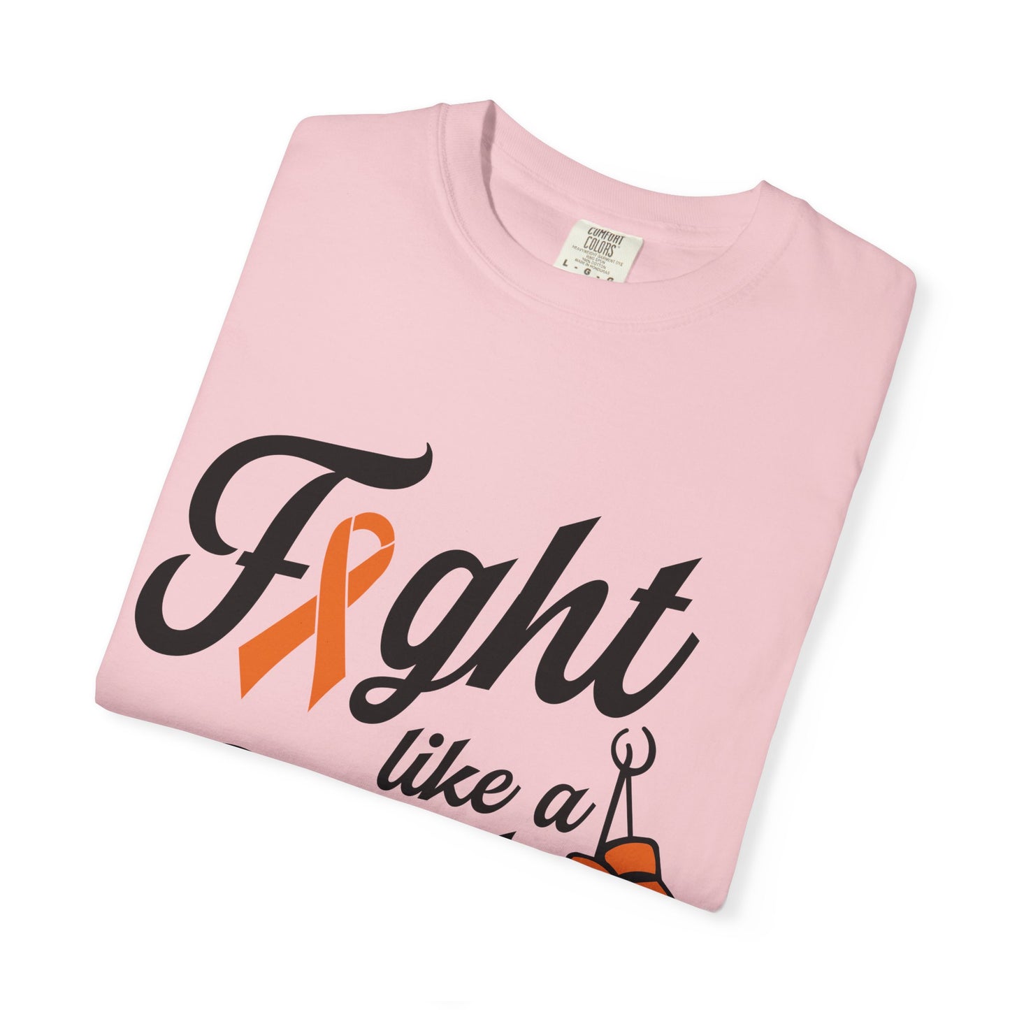 Fight Like a Girl Tee — Cancer Awareness Boxing Ribbon T-Shirt