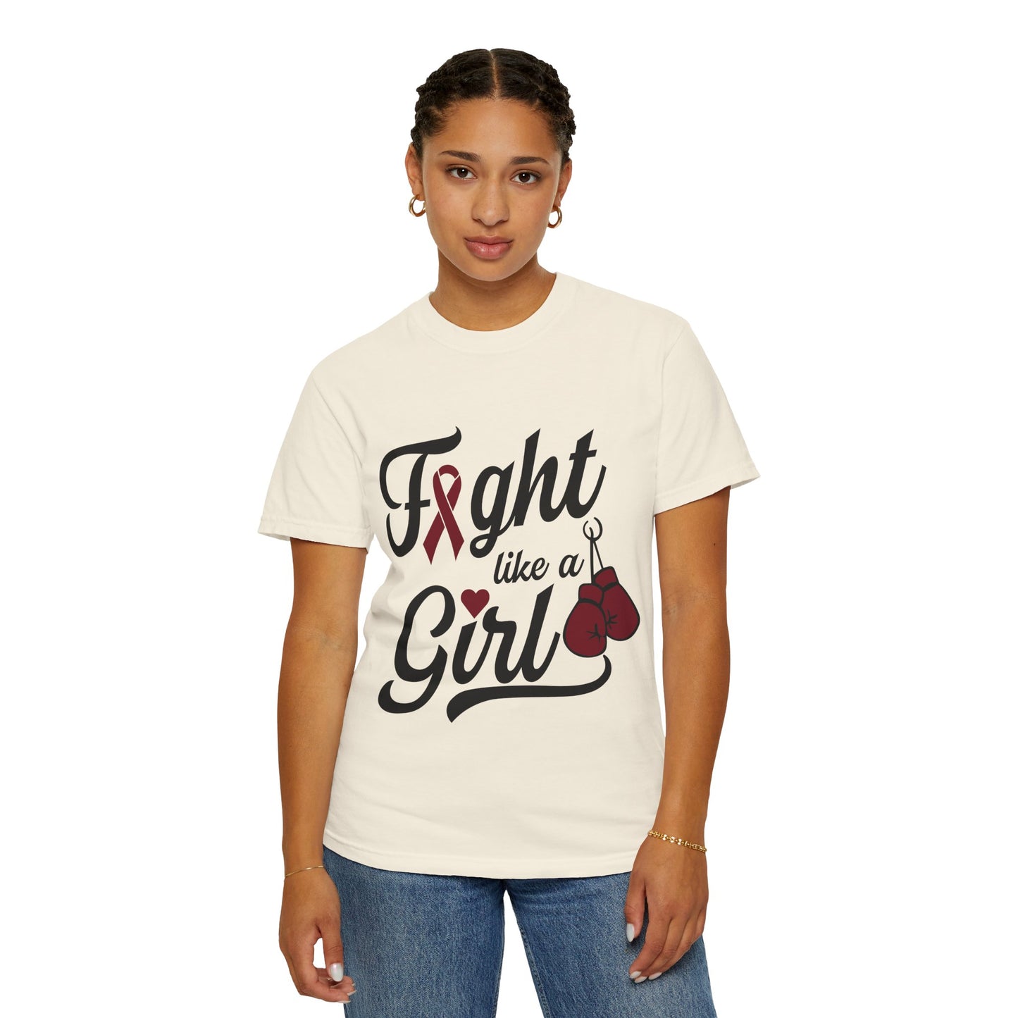 Fight Like a Girl T-Shirt — Multiple Myeloma Awareness