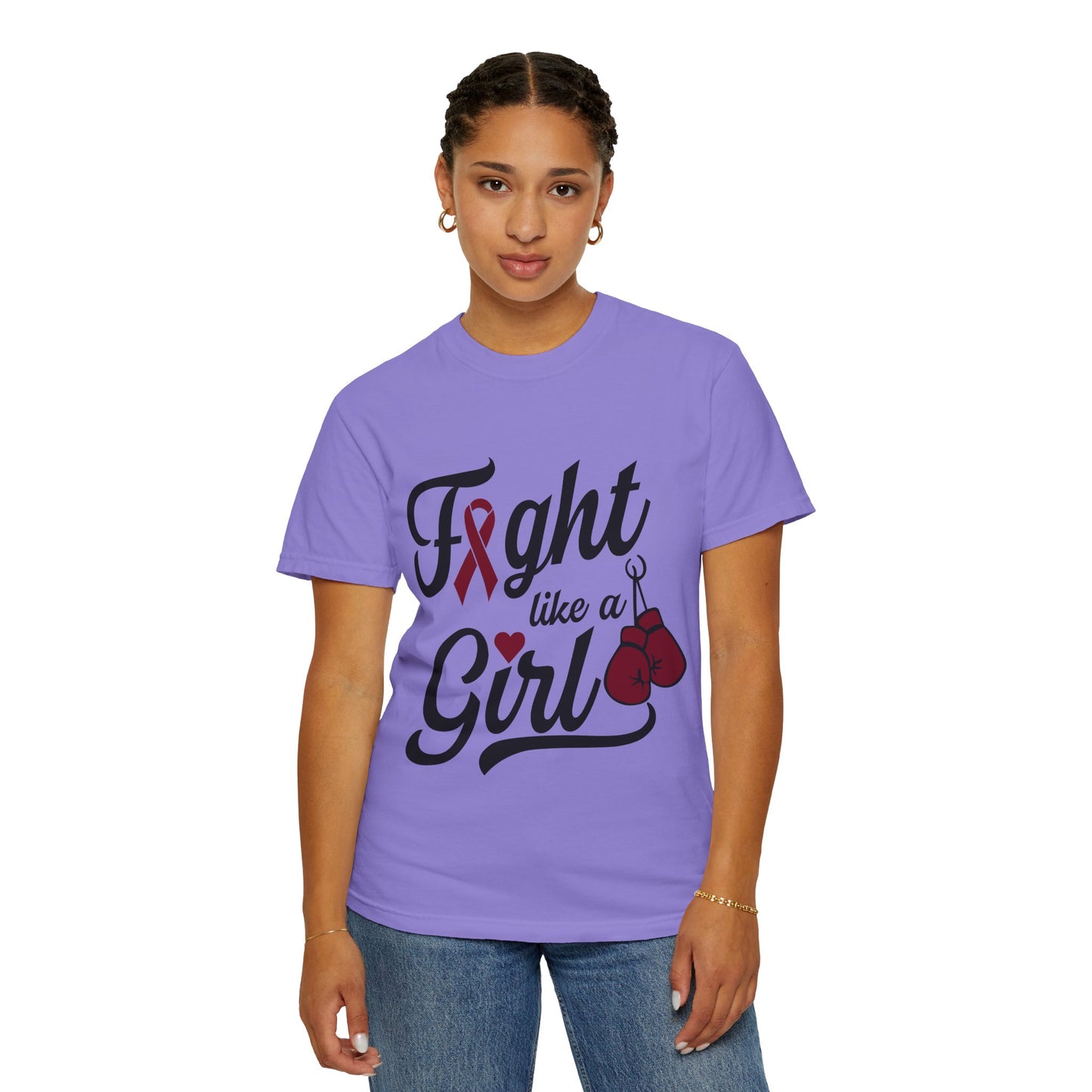 Fight Like a Girl T-Shirt — Multiple Myeloma Awareness