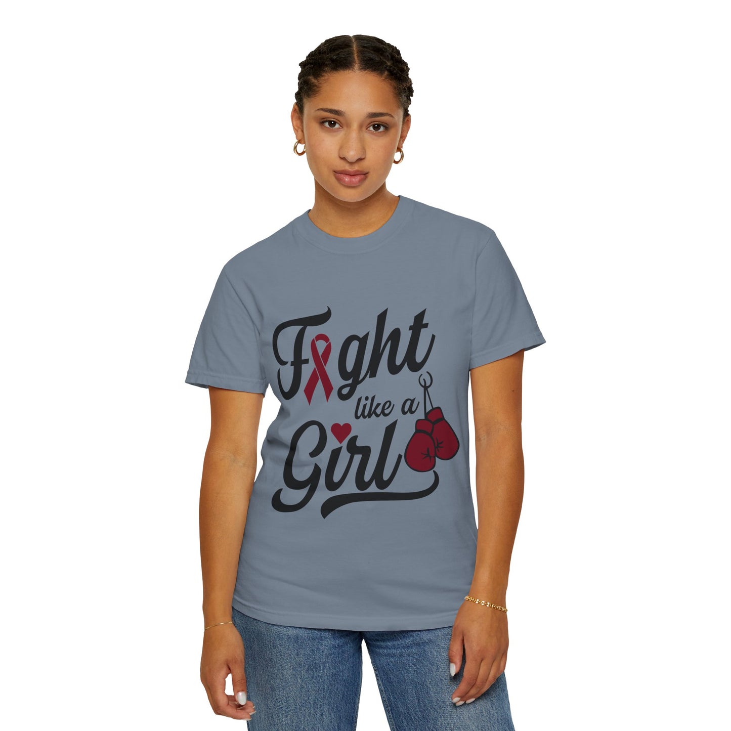 Fight Like a Girl T-Shirt — Multiple Myeloma Awareness