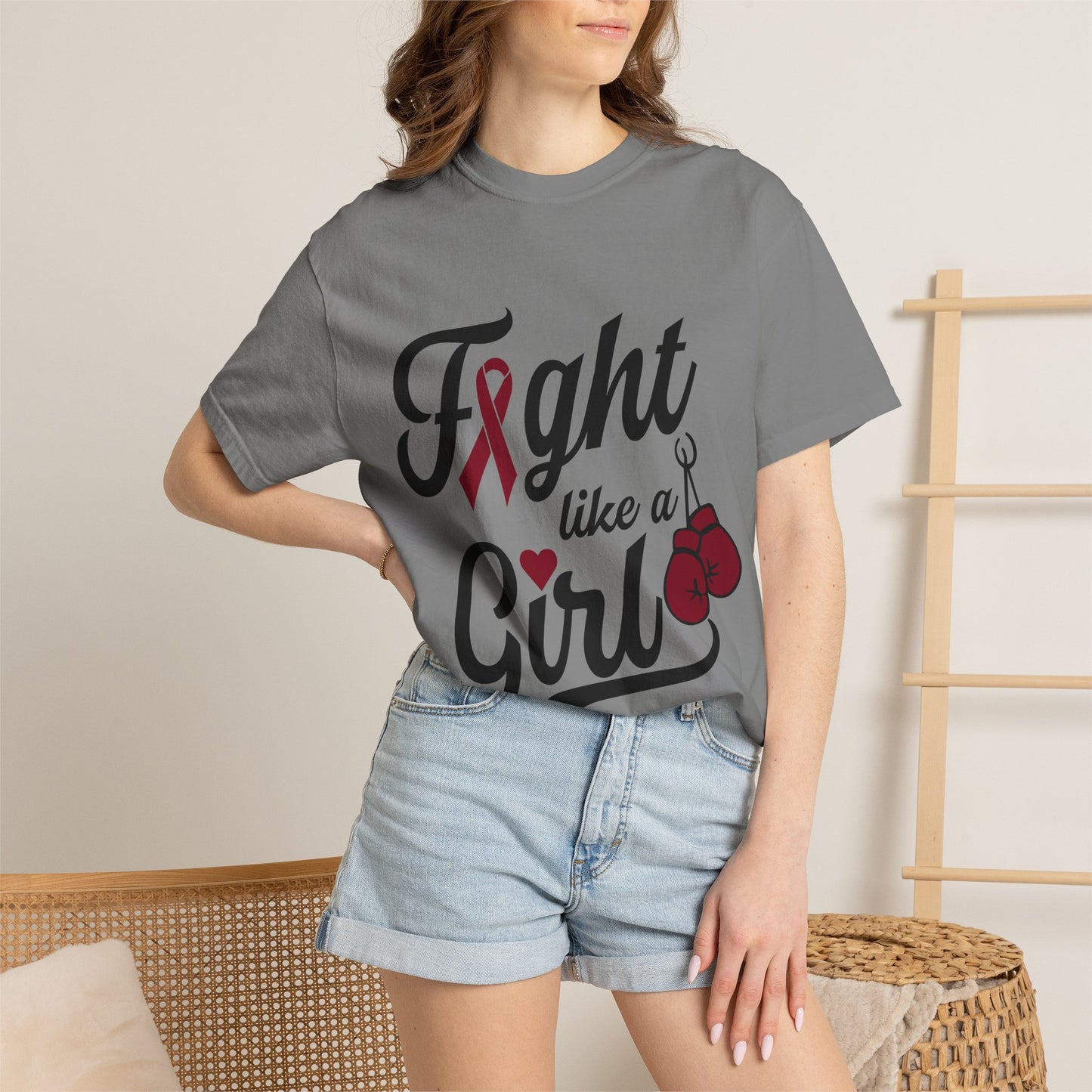 Fight Like a Girl T-Shirt — Multiple Myeloma Awareness